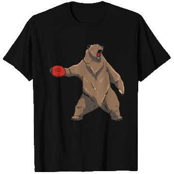 Discover Disc Golf Grizzly Brown Bear T Shirts