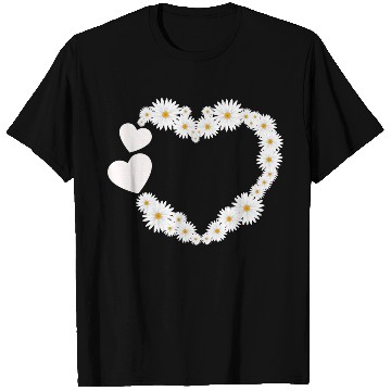 Discover Daisy Flower Heart Women Gardener Wildflower T Shirts