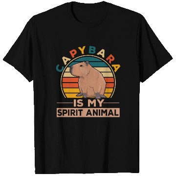 Discover Kind Animal Lover Happy Capybara T Shirts