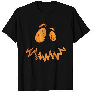 Discover Jack O Lantern Scary Carved Pumpkin Face T Shirts