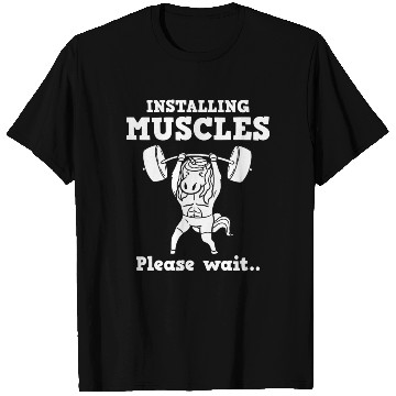 Discover Unicorn Muscle Workout Fitness Training Sport Gym T Shirts