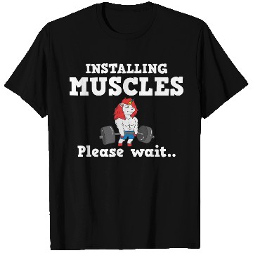 Discover Unicorn Muscle Workout Fitness Training Sport Gym T Shirts