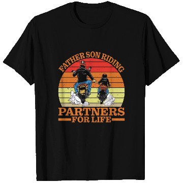 Discover Father Son, Riding Partners For Life 4 T Shirts