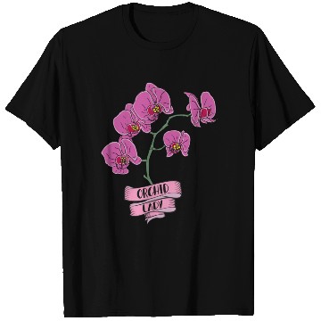 Discover Orchid Plant Lady Cartoon T Shirts