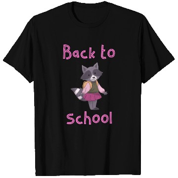 Discover Girl raccoon back to school T Shirts