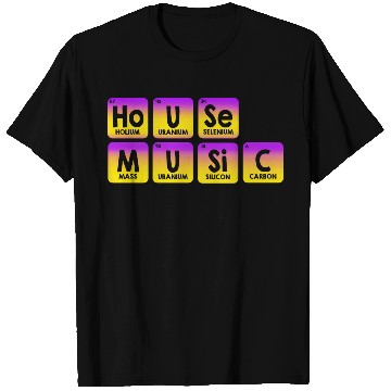 Discover Periodic Table Science Techno House Music T Shirts