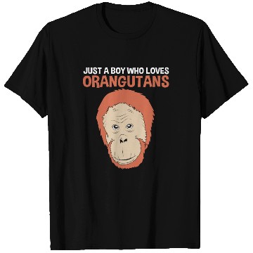 Discover Just A Boy Who Loves Orangutans Monkey Lover T Shirts