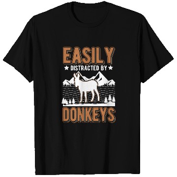 Discover Easily Distracted By Donkey's Donkey Mule T Shirts