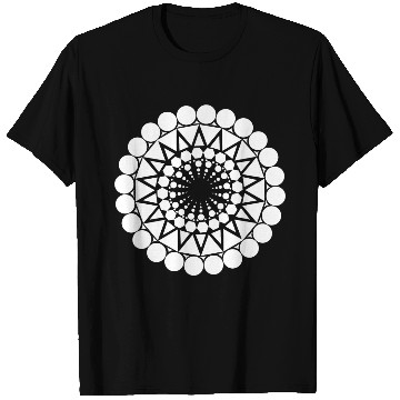 Discover Geometric Triangle Mandala Round Pattern Shape T Shirts