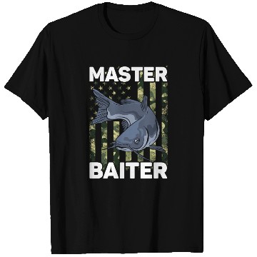 Discover Master Baiter - Wels Catfish Hunter T Shirts