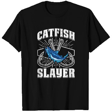 Discover Catfish Slayer - Wels Catfish Hunter T Shirts