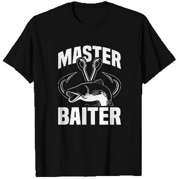 Discover Master Baiter - Wels Catfish Hunter T Shirts