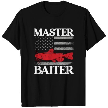 Discover Master Baiter - Wels Catfish Hunter T Shirts