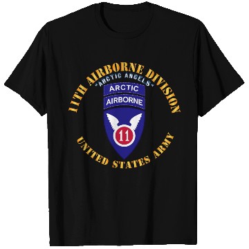 Discover 11th Airborne Division Arctic Angels w Arctic Tab T Shirts