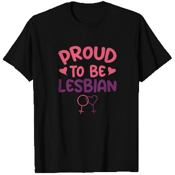 Discover Proud To Be Lesbian LGBTQ Bisexual Pride Flag T Shirts