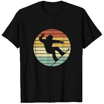 Discover Winter Sport Snowboarder Retro Snowboarding T Shirts