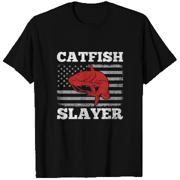Discover Catfish Slayer - Wels Catfish Hunter T Shirts