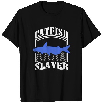 Discover Catfish Slayer - Wels Catfish Hunter T Shirts