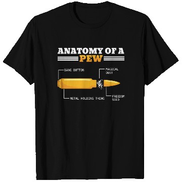 Discover Gun Funny Definition Anatomy Of Bullet T Shirts