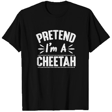 Discover Pretend I'm A Cheetah Easy Lazy Halloween Costume T Shirts