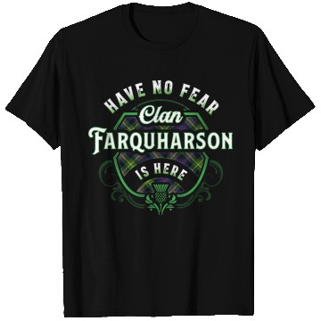 Discover Funny Scottish Clan Farquharson Tartan No Fear T Shirts