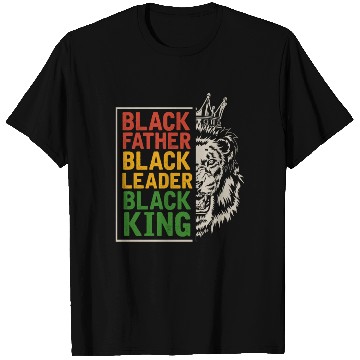 Discover Black Dad Men Afro Lion African Daddy T Shirts