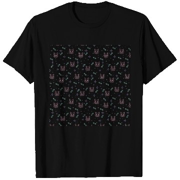 Discover Witchy Cats + Crystals Pink Pastel Goth Pattern T Shirts