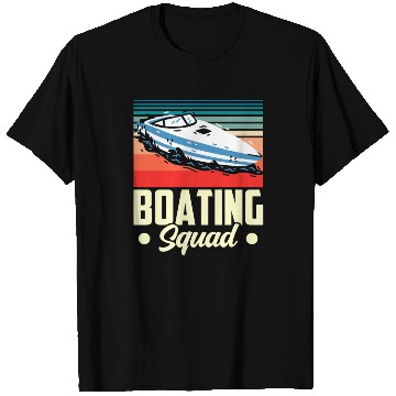 Discover Boating Squad Yacht Boat Captain Ship T Shirts