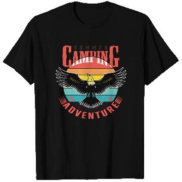 Discover summer camping adventure T Shirts
