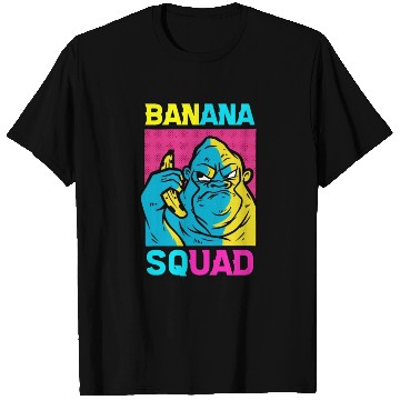 Discover Cool Banana Squad Fruit Lover Kids Monkey Gorilla T Shirts