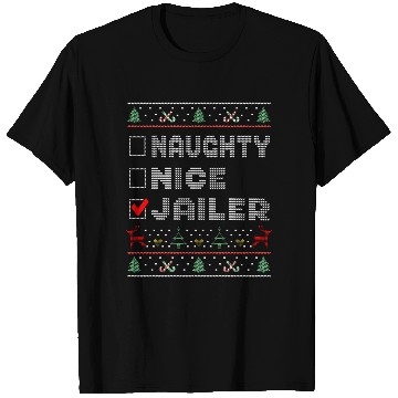Discover Naughty Nice Jailer, Matching Christmas Group T Shirts