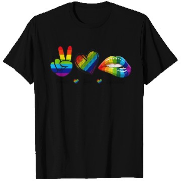 Discover Peace Love Equality - Rainbow LGBT Tolerance T Shirts