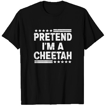 Discover Pretend I'm A Cheetah Easy Lazy Halloween Costume T Shirts