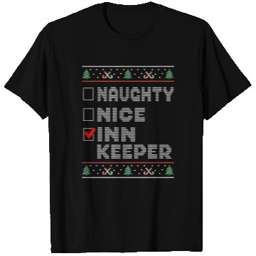 Discover Naughty Nice Innkeeper, Matching Christmas Group T Shirts