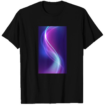 Discover Abstract Blue Pink Waves T Shirts
