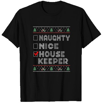 Discover Naughty Nice Housekeeper, Matching Christmas T Shirts