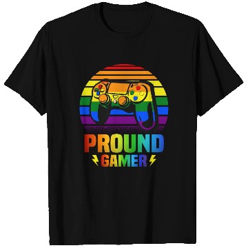 Discover Pround Gamer Gay Pride Rainbow LGBT T Shirts