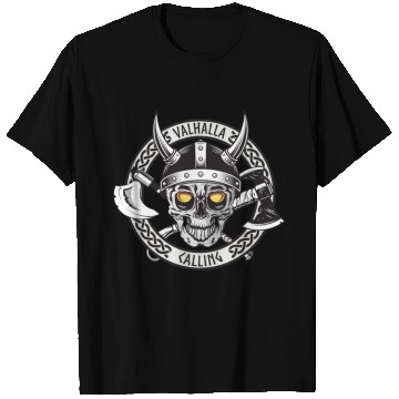 Discover Valhalla Calling Skull And Axes T Shirts