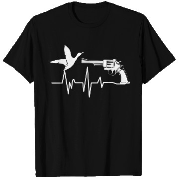 Discover Heartbeat Bird Weapon Gun Hunting Gift for Hunter T Shirts