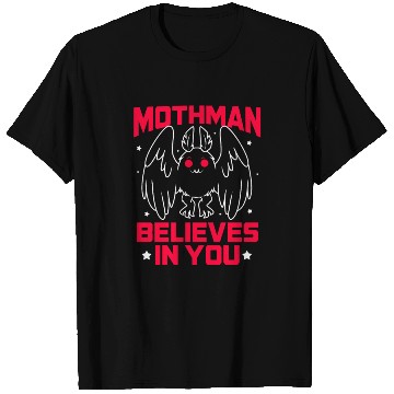 Discover Funny Cryptid Gothic Mothman Believes In You T Shirts