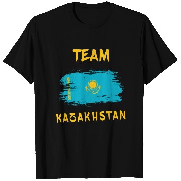 Discover Team Kazakhstan flags design T Shirts