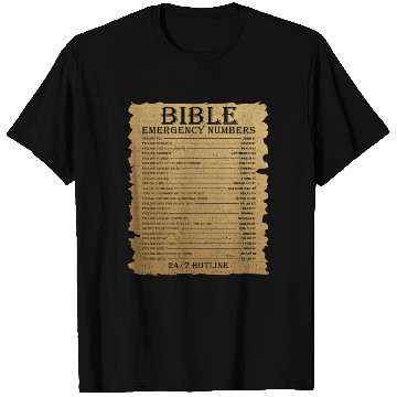 Discover Funny Bible Emergency Number Jesus Christian T Shirts