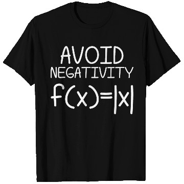 Discover Avoid Negativity Math Equation Funny Teacher Gift T Shirts