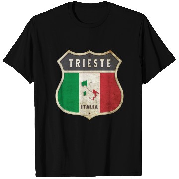 Discover Trieste Italy coat of arms flags design T Shirts