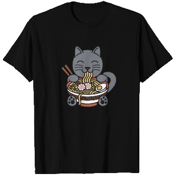Discover British Shorthair Cat Ramen Noodles T Shirts