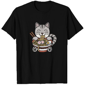 Discover American Shorthair Cat Ramen Noodles T Shirts