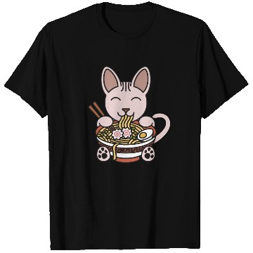 Discover Sphynx Cat Ramen Noodles T Shirts
