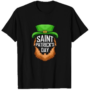 Discover Red Beard And Green Hat Logo For St. Patricks Day T Shirts