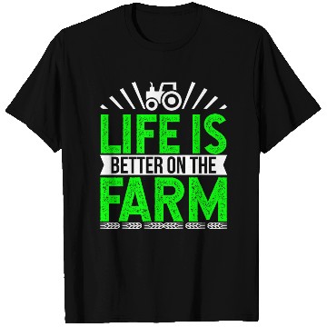 Discover Farmer T Shirts Life is better on the farm Gift T Shirts