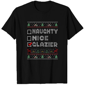 Discover Naughty Nice Glazier, Matching Christmas Group T Shirts